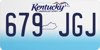 KY license plate 679JGJ