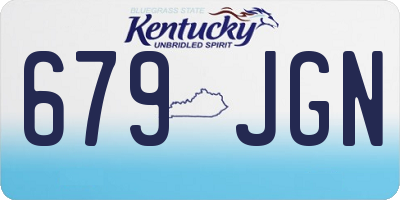 KY license plate 679JGN