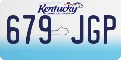 KY license plate 679JGP