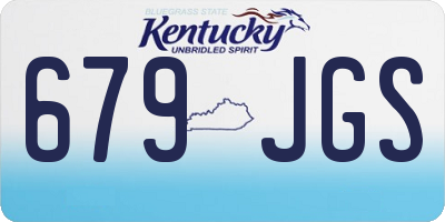 KY license plate 679JGS