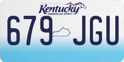 KY license plate 679JGU