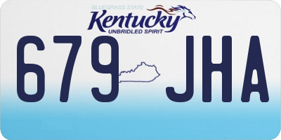 KY license plate 679JHA