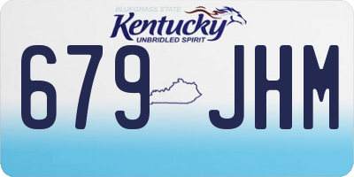 KY license plate 679JHM