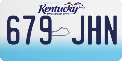 KY license plate 679JHN