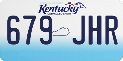 KY license plate 679JHR