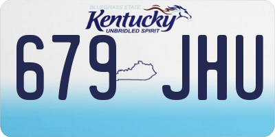 KY license plate 679JHU