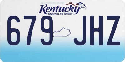 KY license plate 679JHZ