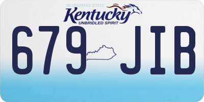 KY license plate 679JIB
