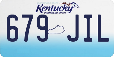 KY license plate 679JIL