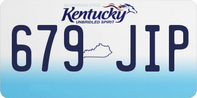 KY license plate 679JIP