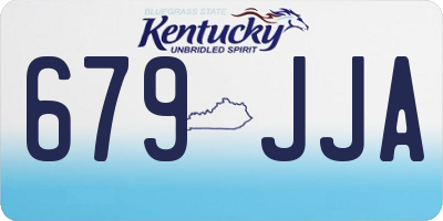 KY license plate 679JJA