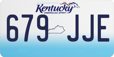 KY license plate 679JJE