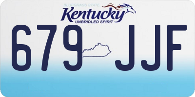 KY license plate 679JJF