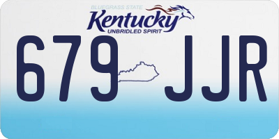 KY license plate 679JJR