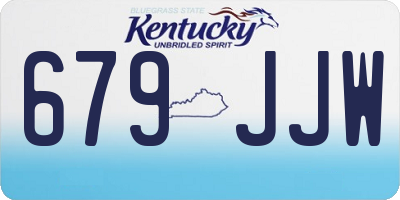 KY license plate 679JJW