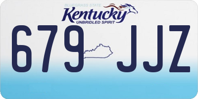 KY license plate 679JJZ