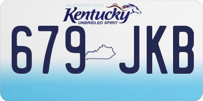 KY license plate 679JKB