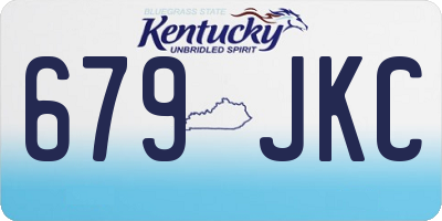 KY license plate 679JKC