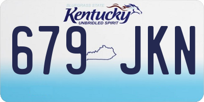 KY license plate 679JKN