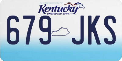 KY license plate 679JKS