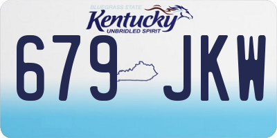 KY license plate 679JKW