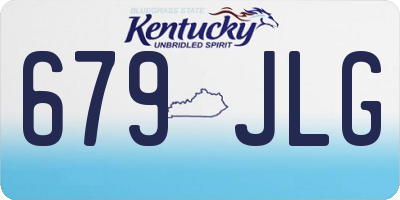 KY license plate 679JLG