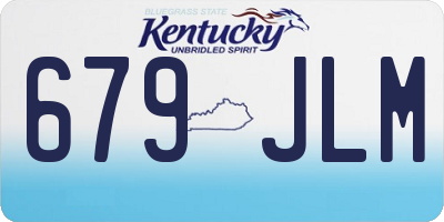 KY license plate 679JLM