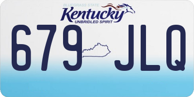 KY license plate 679JLQ