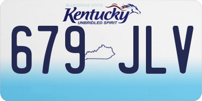 KY license plate 679JLV
