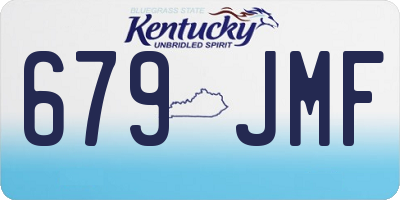 KY license plate 679JMF
