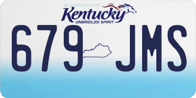 KY license plate 679JMS