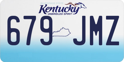 KY license plate 679JMZ