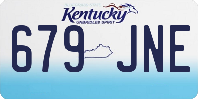 KY license plate 679JNE