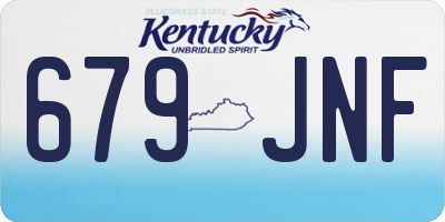 KY license plate 679JNF