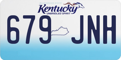 KY license plate 679JNH