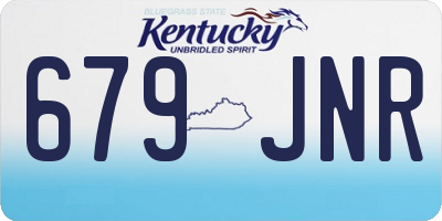 KY license plate 679JNR