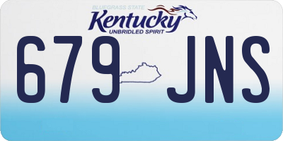 KY license plate 679JNS