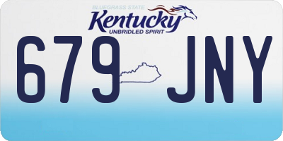 KY license plate 679JNY