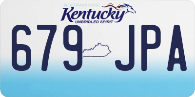 KY license plate 679JPA