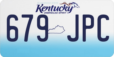 KY license plate 679JPC