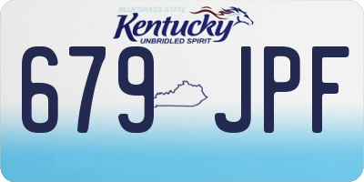 KY license plate 679JPF
