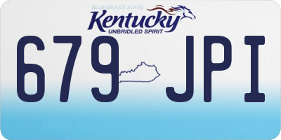 KY license plate 679JPI
