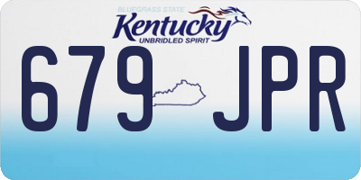 KY license plate 679JPR