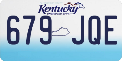 KY license plate 679JQE