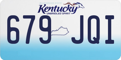 KY license plate 679JQI