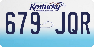KY license plate 679JQR