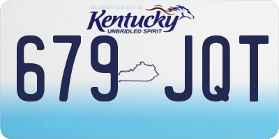KY license plate 679JQT