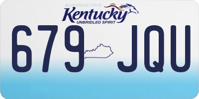 KY license plate 679JQU