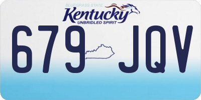 KY license plate 679JQV