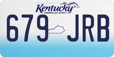 KY license plate 679JRB